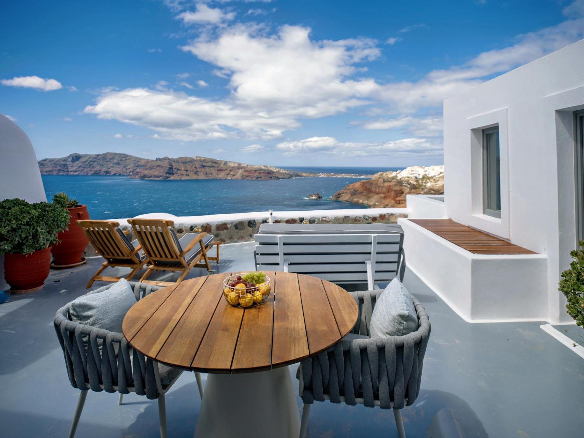 Ikies Santorini Hotell Oia Rum bild