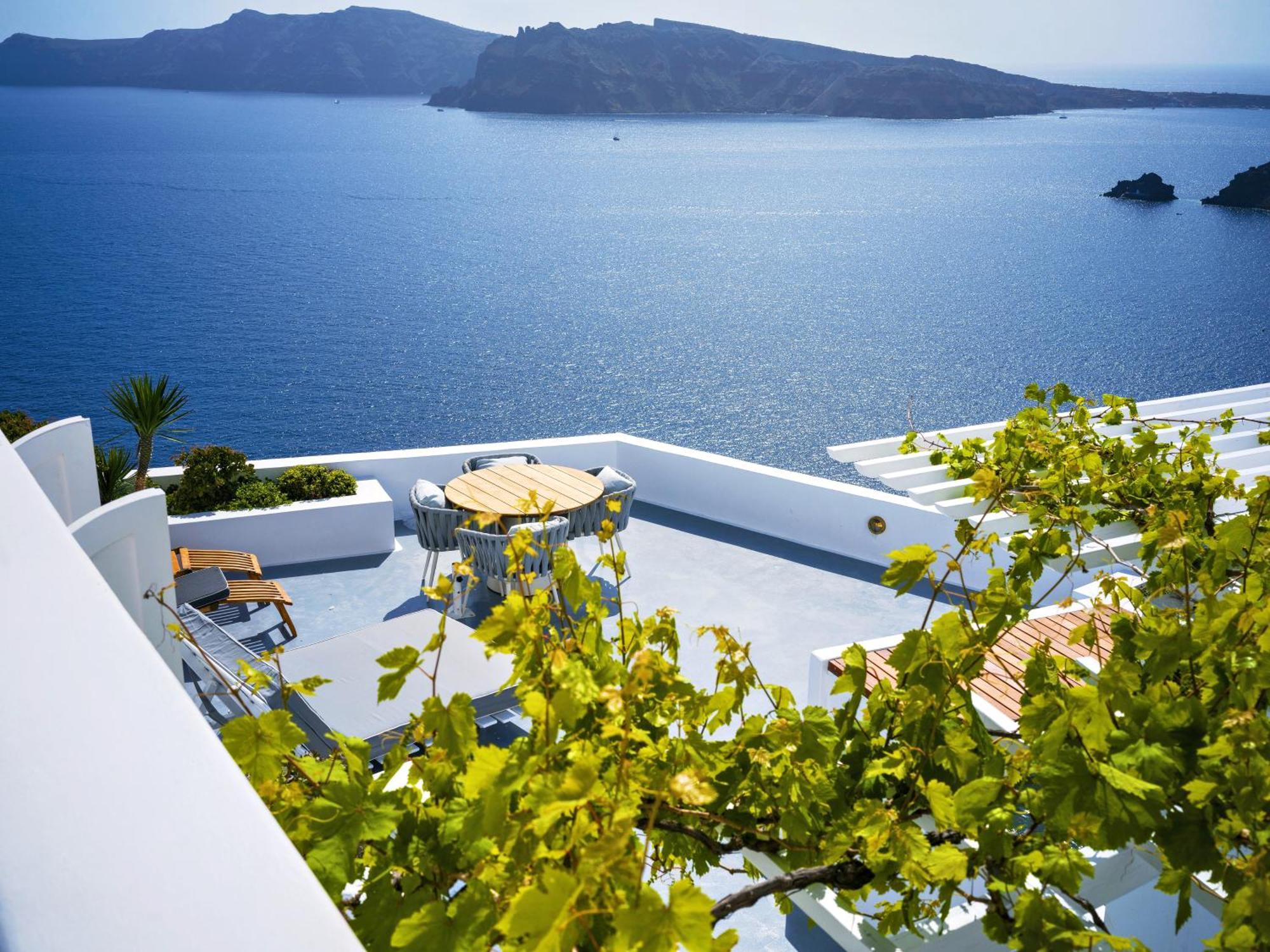 Ikies Santorini Hotell Oia Rum bild